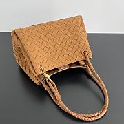 Bottega Veneta Medium Parachute Suede Amber - 29.5x18.5x17.5cm - 5
