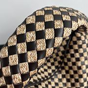 Bottega Veneta Large Hop Intrecciato Leather and Raffia Natural/ Fondant - 54x24x13cm - 2