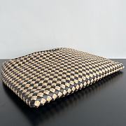 Bottega Veneta Large Hop Intrecciato Leather and Raffia Natural/ Fondant - 54x24x13cm - 4