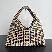 Bottega Veneta Large Hop Intrecciato Leather and Raffia Natural/ Fondant - 54x24x13cm - 5