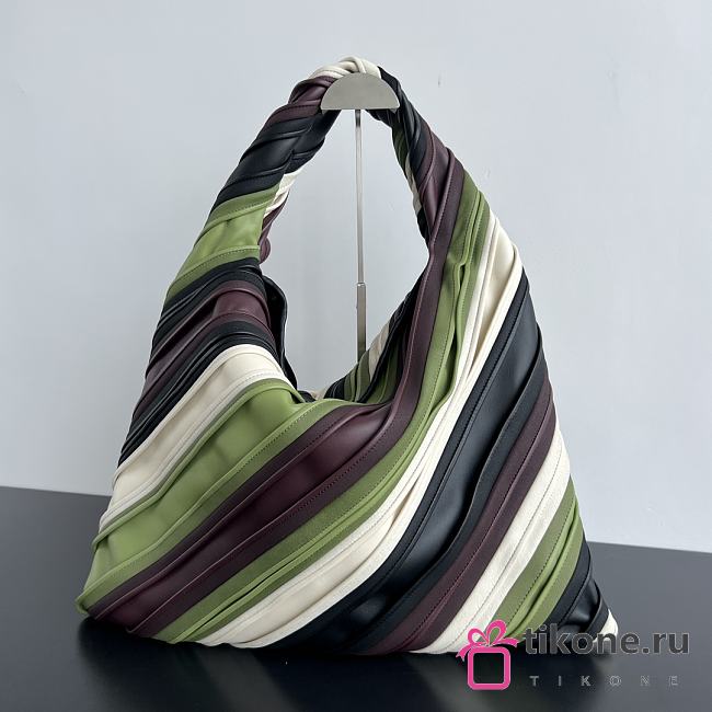 Bottega Veneta Large Hop Multicolor Striped Leather  - 54x24x13cm  - 1