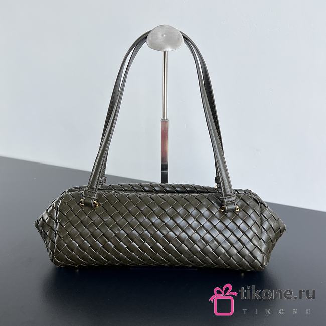 Bottega Veneta Let's Go in Khaki - 37x13x11.5cm - 1