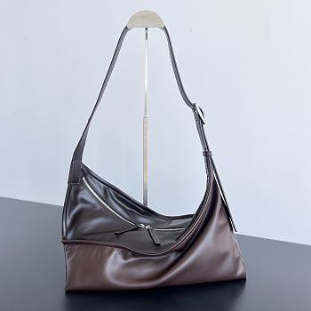 Bottega Veneta Small Zigzag Chocolate/ Pondant - 38x30cm