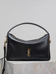 YSL Camera Supple Bag Leather Black - 28x15x9cm - 5