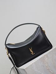 YSL Camera Supple Bag Leather Black - 28x15x9cm - 4