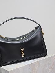 YSL Camera Supple Bag Leather Black - 28x15x9cm - 3