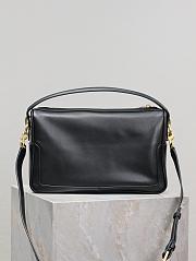 YSL Camera Supple Bag Leather Black - 28x15x9cm - 2