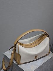 YSL Camera Supple Bag Crafted Canvas with Leather Trim - 28x15x9cm - 6