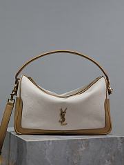 YSL Camera Supple Bag Crafted Canvas with Leather Trim - 28x15x9cm - 5