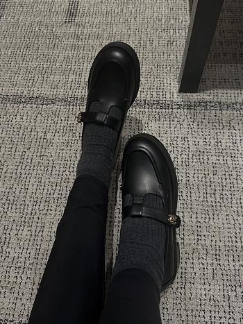 Chanel Moccasins Calfskin Black 3cm