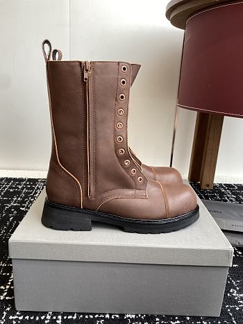 Balenciaga Truck Lace-up Boot in Brown