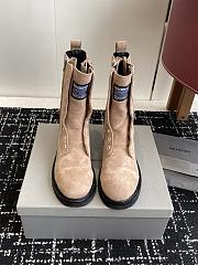 Balenciaga Truck Lace-up Boot Suede in Beige  - 3