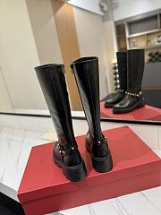Valentino High Boots Garavani Rockstud Black   - 5