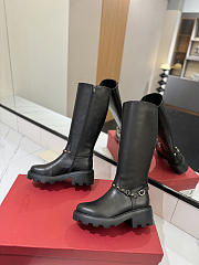Valentino High Boots Garavani Rockstud Black   - 3