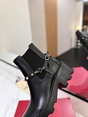 Valentino Short Boots Garavani Rockstud Black - 2