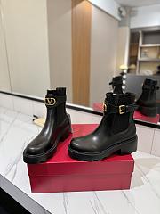 Valentino Vlogo Signature Calfskin Beatle 55mm in Black - 3