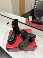 Valentino Vlogo Signature Calfskin Beatle 55mm in Black - 6