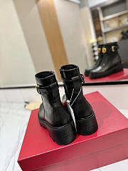 Valentino Vlogo Signature Ankle Boot In Calfskin 55mm in Black - 2