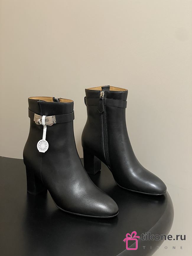 Hermes Saint Germain Ankle Boot Black 7cm - 1