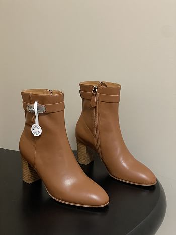 Hermes Saint Germain Ankle Boot Brown 7cm