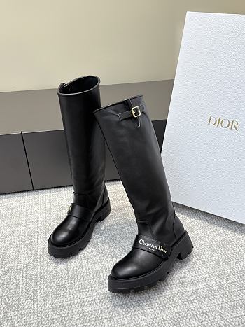 Dior D-Quest Boot Black Calfskin