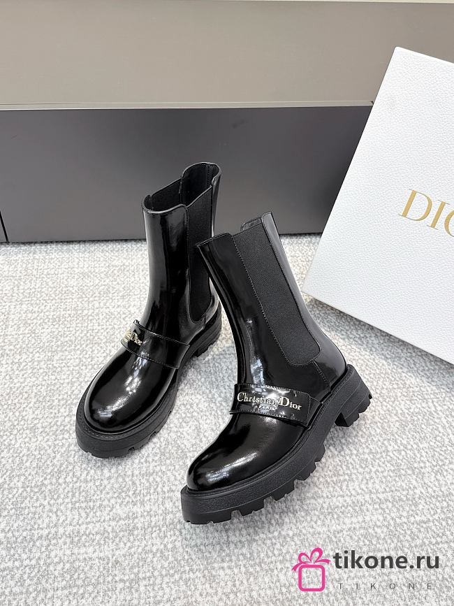 Dior D-Quest Ankle Boot Black Patent 4.5cm - 1