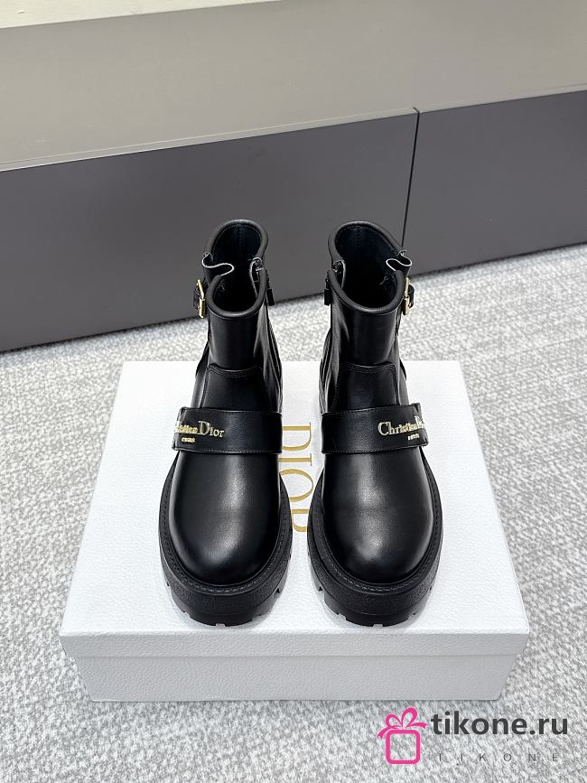 Dior D-Quest Ankle Boot Calfskin Black 4.5 cm - 1