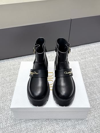 Dior D-Quest Ankle Boot Calfskin Black 4.5 cm