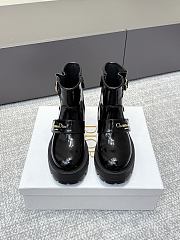 Dior D-Quest Ankle Boot Patent Black 4.5 cm - 1