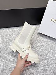 Dior D-Quest Ankle Boot White Calfskin 4.5cm - 6