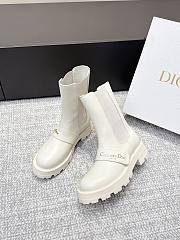 Dior D-Quest Ankle Boot White Calfskin 4.5cm - 4