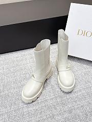 Dior D-Quest Ankle Boot White Calfskin 4.5cm - 5