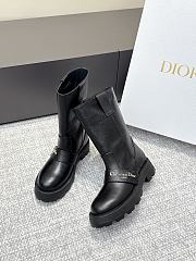 Dior D-Quest Boot Black Grained Calfskin - 1