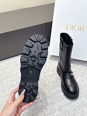 Dior D-Quest Boot Black Grained Calfskin - 2