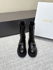 Dior D-Quest Boot Black Grained Calfskin - 4