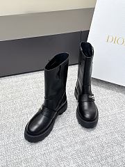 Dior D-Quest Boot Black Grained Calfskin - 5
