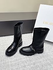 Dior D-Quest Boot Black Grained Calfskin - 6