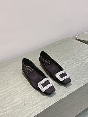 Roger Vivier Belle Vivier Ballerinas In Satin Black - 1