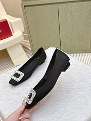 Roger Vivier Belle Vivier Ballerinas In Satin Black - 5