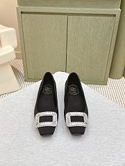 Roger Vivier Belle Vivier Ballerinas In Satin Black - 4
