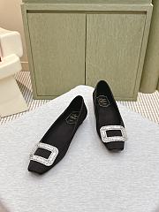 Roger Vivier Belle Vivier Ballerinas In Satin Black - 2