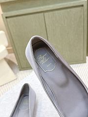 Roger Vivier Belle Vivier Ballerinas In Satin Gray - 5
