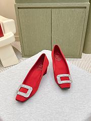 Roger Vivier Belle Vivier Pumps In Satin Red 4.5cm - 3