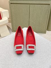 Roger Vivier Belle Vivier Pumps In Satin Red 4.5cm - 4