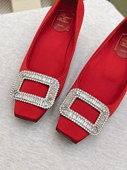 Roger Vivier Belle Vivier Pumps In Satin Red 4.5cm - 5