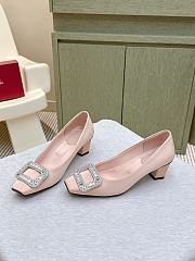 Roger Vivier Belle Vivier Pumps In Satin Beige 4.5cm - 4