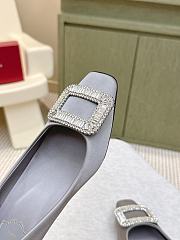 Roger Vivier Belle Vivier Pumps In Satin Gray 4.5cm - 2