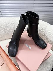 Miumiu Black Nappa Leather Booties 65mm - 6