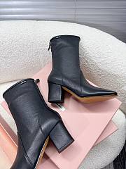 Miumiu Black Nappa Leather Booties 65mm - 5