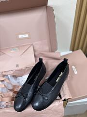 Miumiu Elan Nappa Leather Ballerinas Black - 5